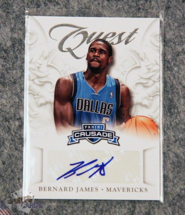 2012-13 Bernard James #9 Panini Crusade Quest Autographs-front