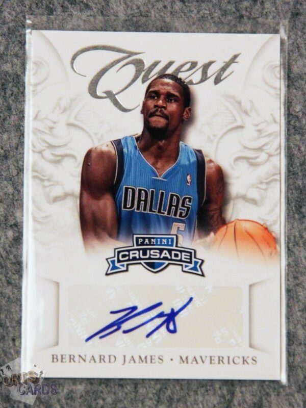 2012-13 Bernard James #9 Panini Crusade Quest Autographs-front