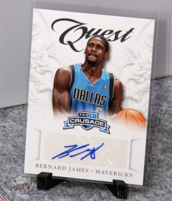 2012-13 Bernard James #9 Panini Crusade Quest Autographs-stand