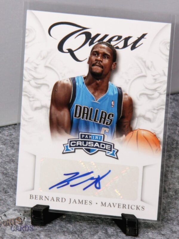 2012-13 Bernard James #9 Panini Crusade Quest Autographs-stand
