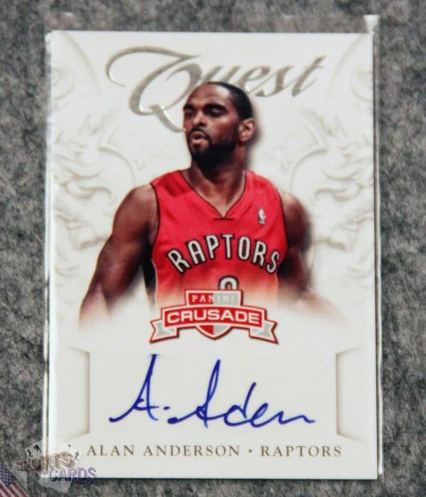 2012-13 Alan Anderson #92 Panini Crusade Quest Autographs-front