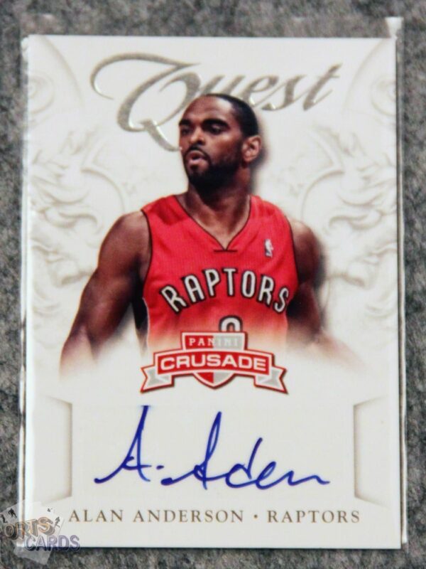 2012-13 Alan Anderson #92 Panini Crusade Quest Autographs-front