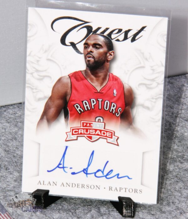 2012-13 Alan Anderson #92 Panini Crusade Quest Autographs-stand