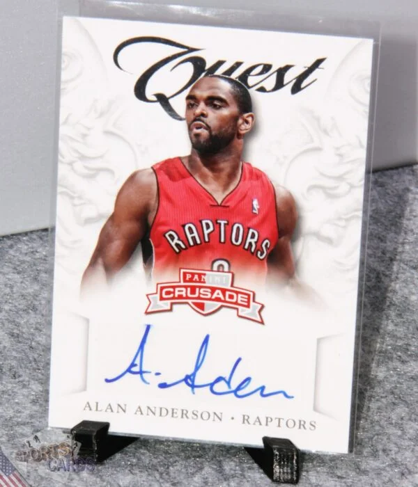 2012-13 Alan Anderson #92 Panini Crusade Quest Autographs-stand