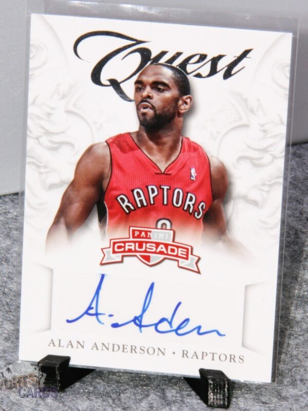 2012-13 Alan Anderson #92 Panini Crusade Quest Autographs-stand