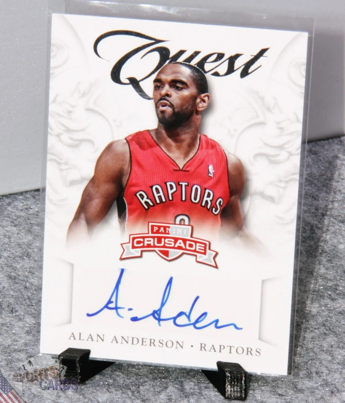 2012-13 Alan Anderson #92 Panini Crusade Quest Autographs-stand