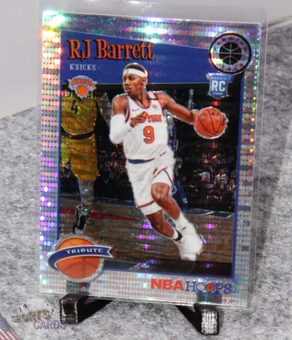 2019-20 RJ Barrett #298 Panini NBA Hoops Premium Stock RC Pulsar Prizm-stand