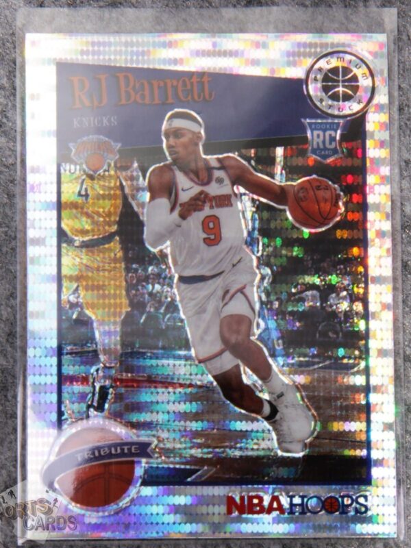 2019-20 RJ Barrett #298 Panini NBA Hoops Premium Stock RC Pulsar Prizm-front