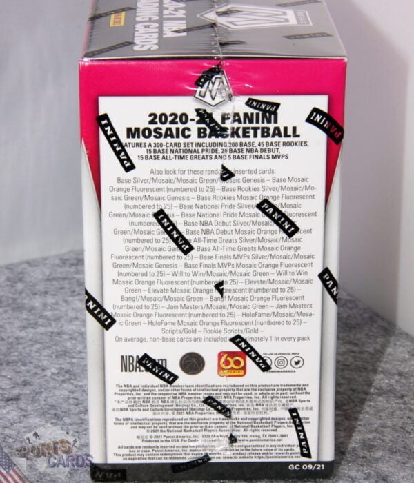 2020-21 Panini Mosaic NBA Blaster Box - verzegeld-back