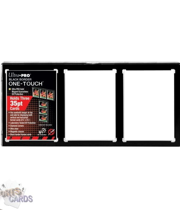 Alternative view of Ultra PRO One-Touch Magnetic Holder Black Border 3-Card