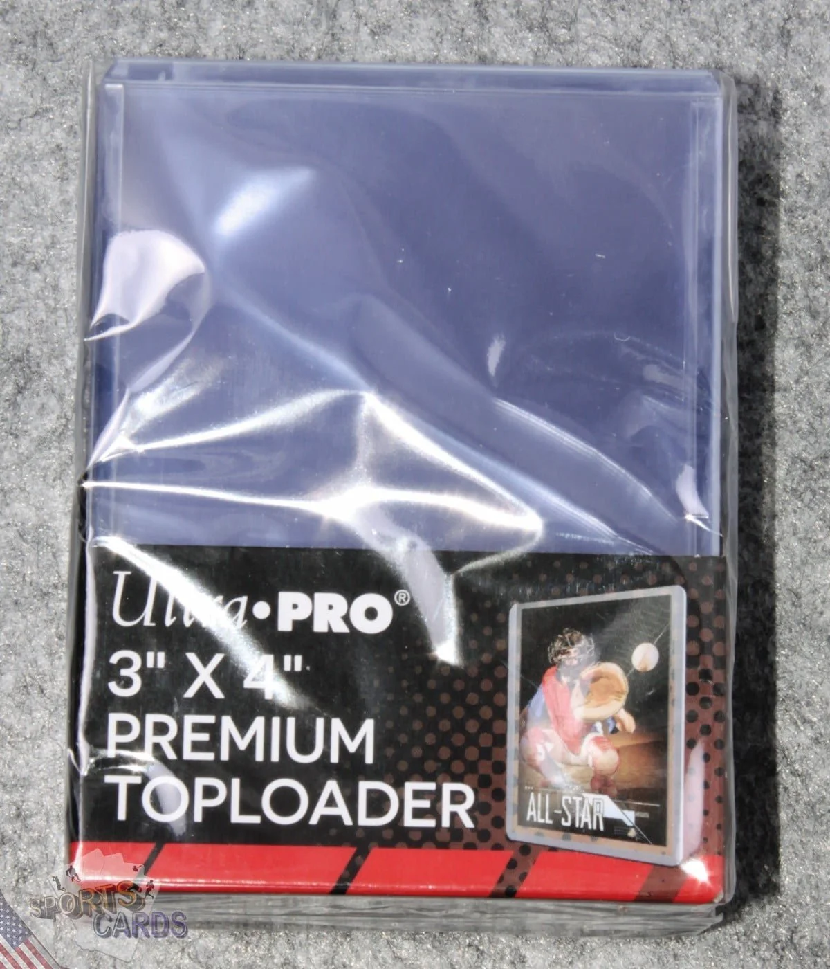 Ultra PRO Premium Toploaders 3" x 4" 35pt-back