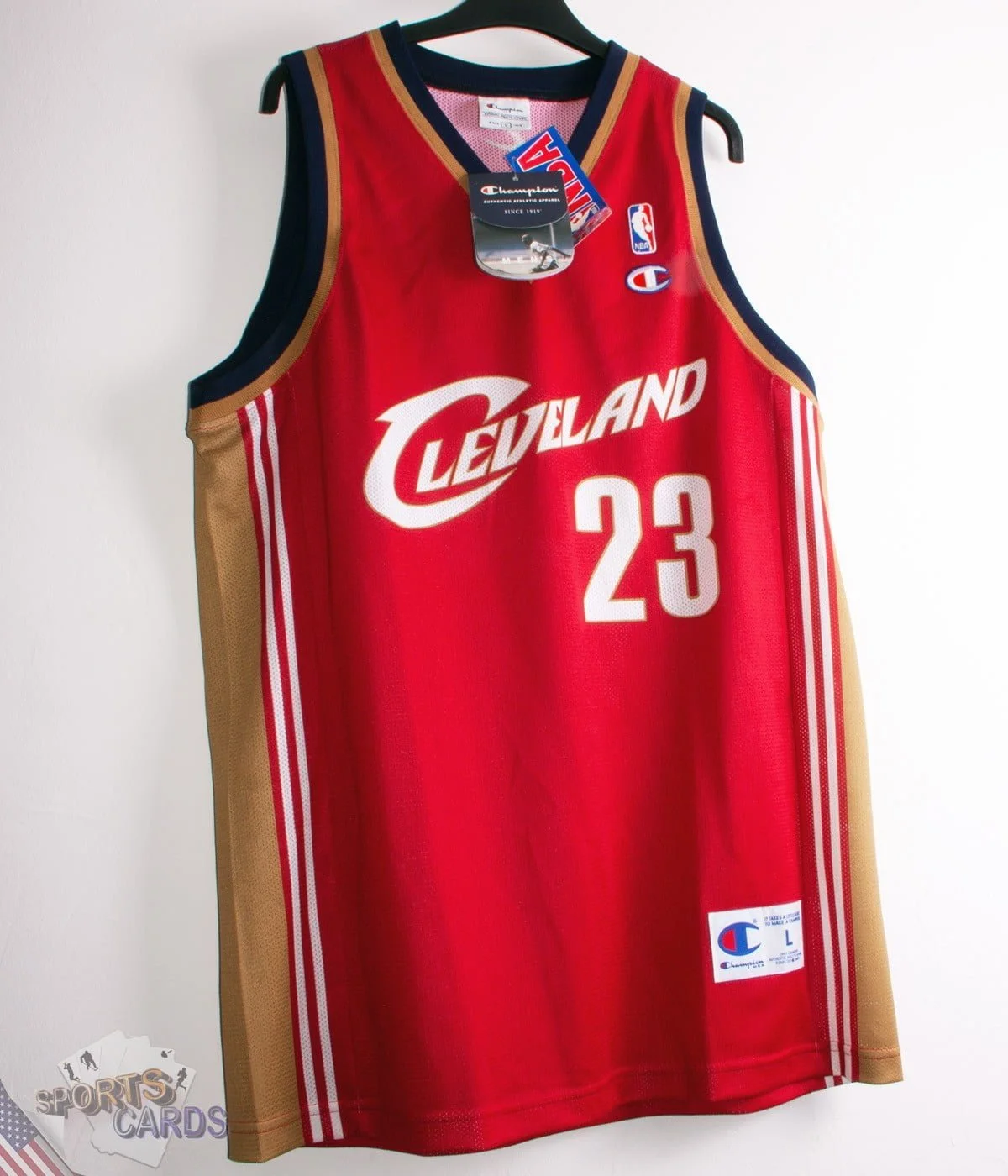 Lebron James #23 Cleveland Cavaliers NBA Road Basketball Jersey - L