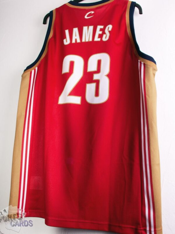 Alternative view of Lebron James #23 Cleveland Cavaliers NBA Road Basketball Jersey - L