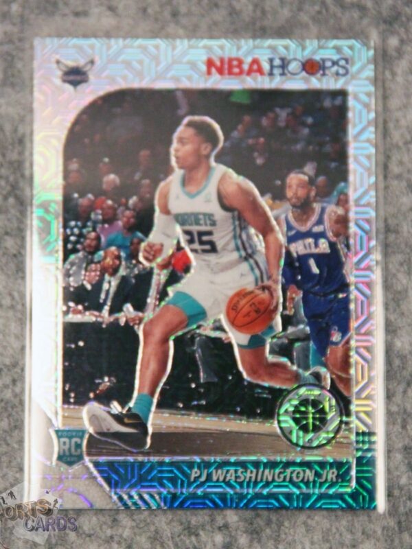 2019-20 PJ Washington Jr #209 Hoops Premium Stock Silver Mojo Prizm RC-front