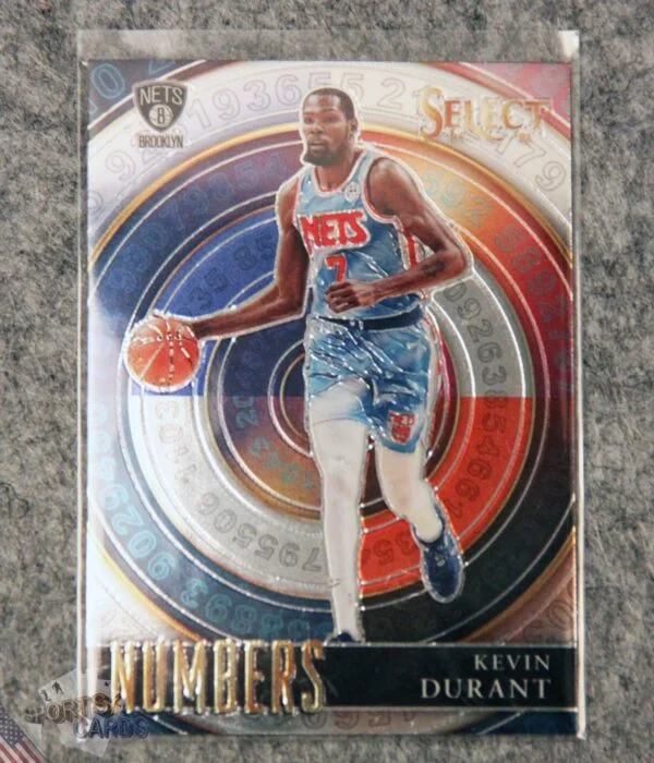2020-21 Kevin Durant #10 Panini Select Numbers-front