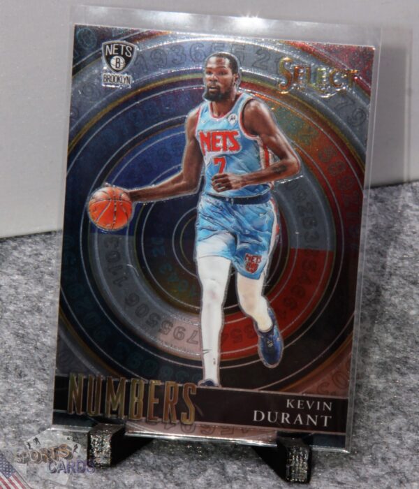2020-21 Kevin Durant #10 Panini Select Numbers-stand