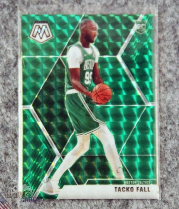 2019-20 Tacko Fall #244 Panini Mosaic Green Prizm RC-front