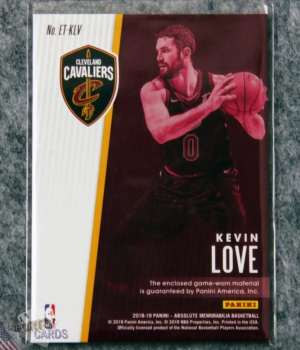 2018-19 Kevin Love #ET-KLV Panini Absolute Memorabilia /149-back