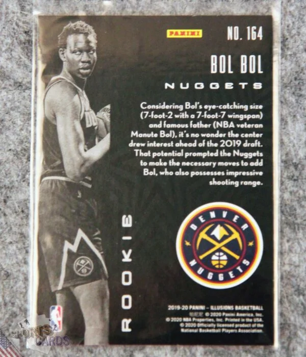 2019-20 Bol Bol #164 Panini Illusions Rookie RC-back