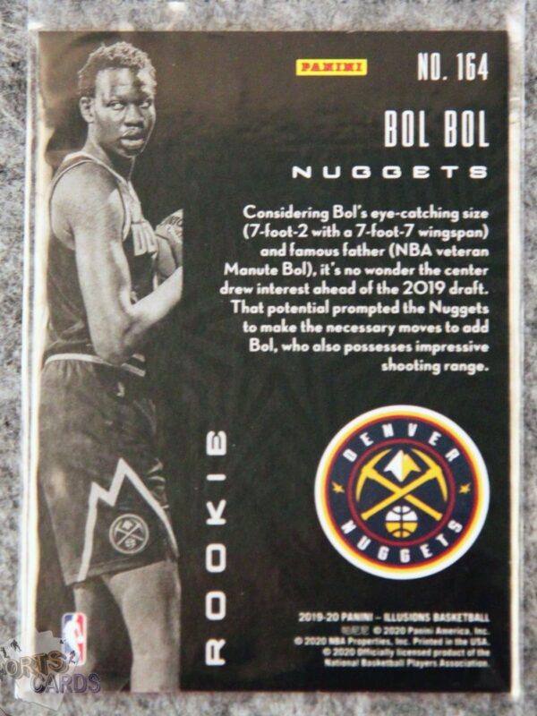 2019-20 Bol Bol #164 Panini Illusions Rookie RC-back