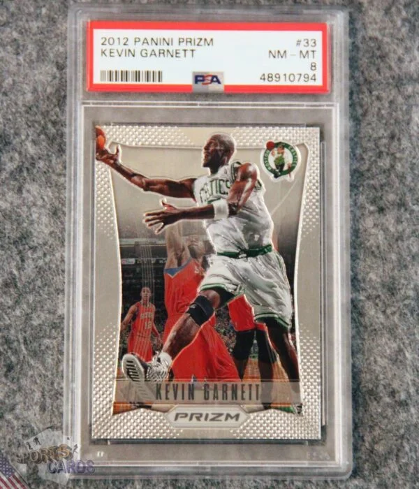 2012-13 Kevin Garnett #33 Panini Prizm PSA 8 NM-MT-front