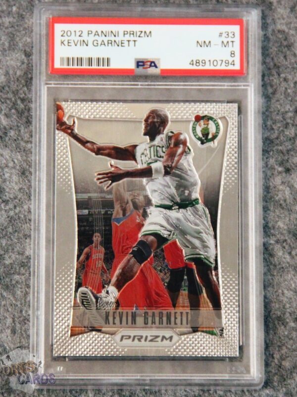 2012-13 Kevin Garnett #33 Panini Prizm PSA 8 NM-MT-front