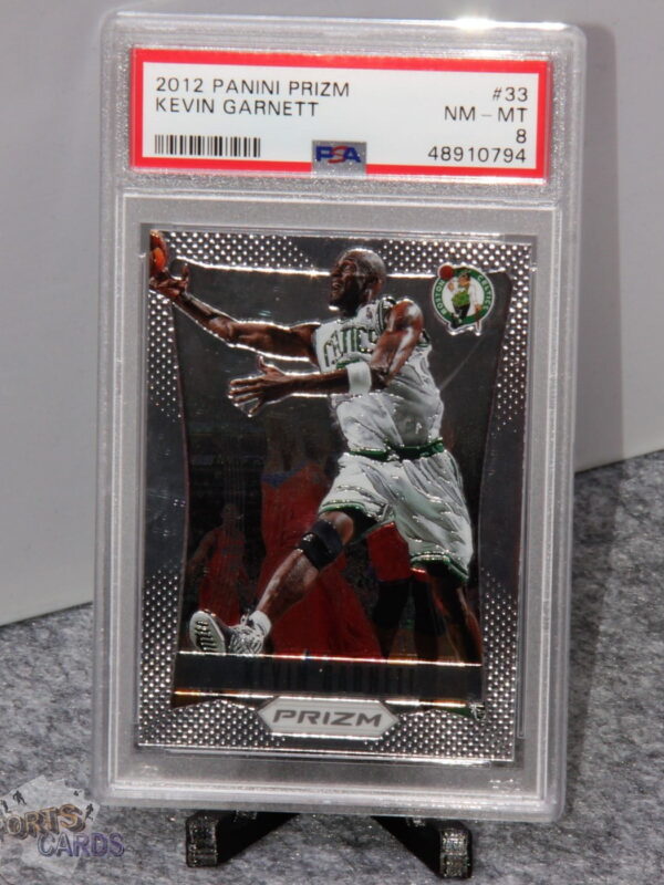 2012-13 Kevin Garnett #33 Panini Prizm PSA 8 NM-MT - Afbeelding 3