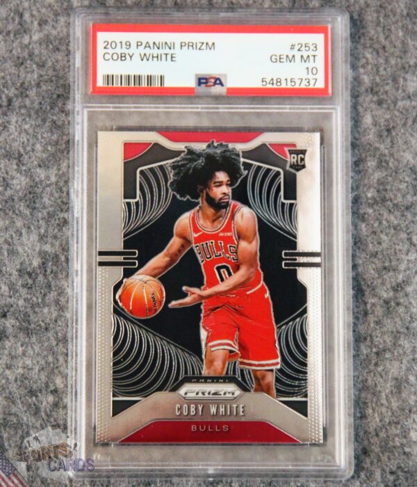 2019-20 Coby White #253 Panini Prizm RC PSA 10 GEM MT