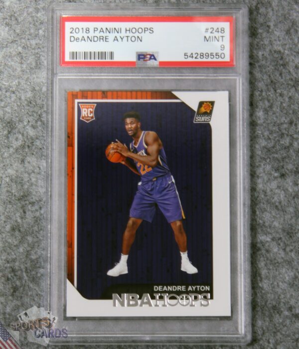2018-19 DeAndre Ayton #248 Panini Hoops RC PSA 9  MINT-front