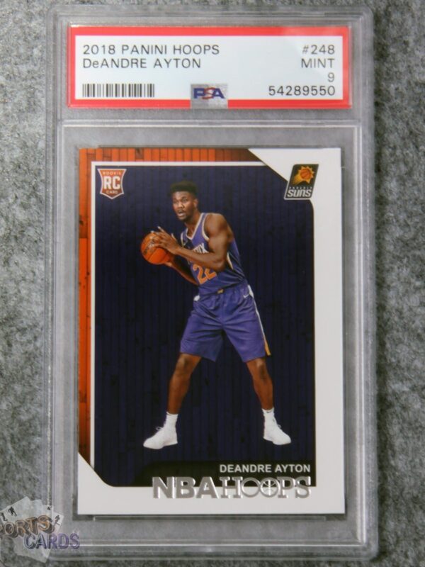 2018-19 DeAndre Ayton #248 Panini Hoops RC PSA 9 MINT-front