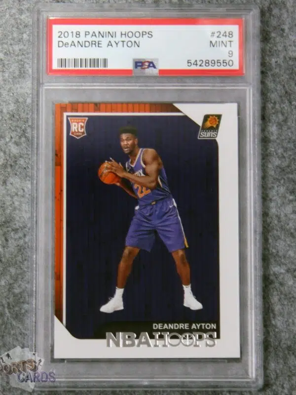 2018-19 DeAndre Ayton #248 Panini Hoops RC PSA 9 MINT-front