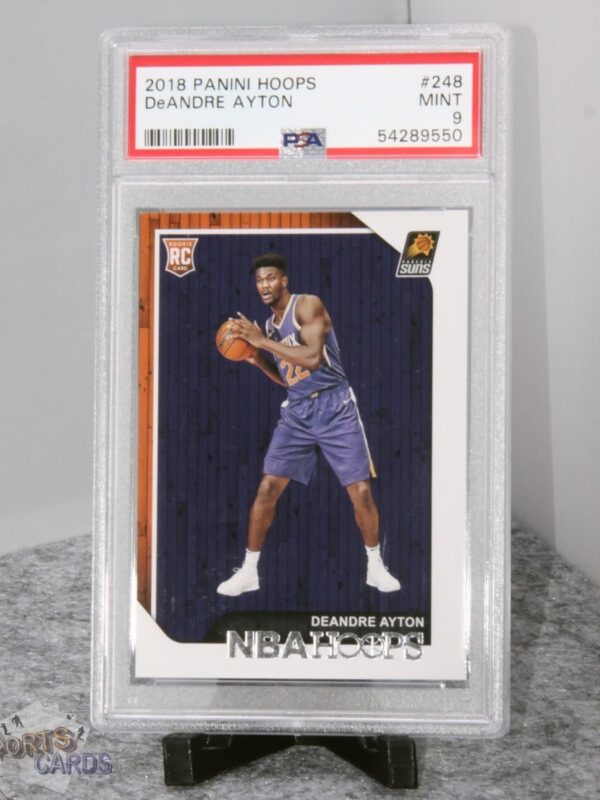 2018-19 DeAndre Ayton #248 Panini Hoops RC PSA 9 MINT - Afbeelding 3