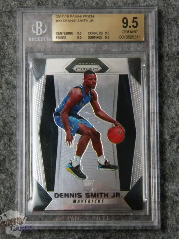 2017-18 Dennis Smith Jr #99 Panini Prizm RC BGS 9.5 GEM MT-front