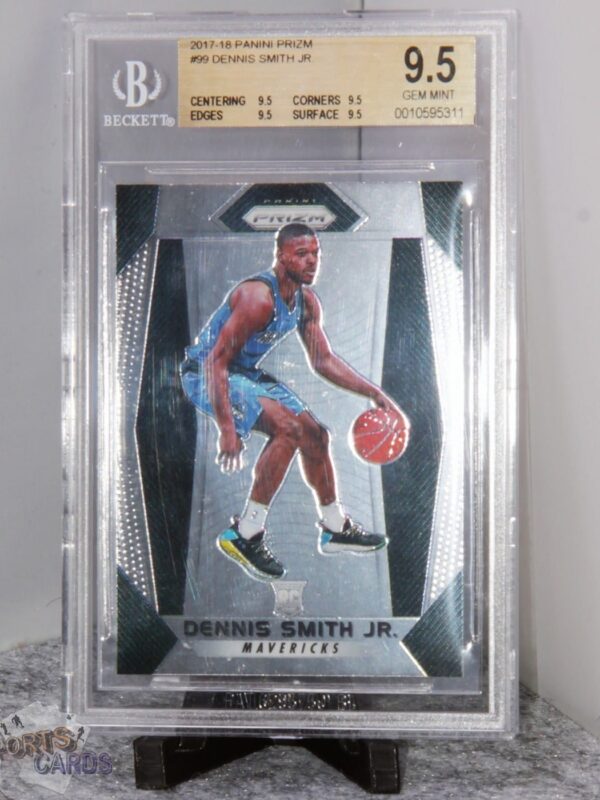 2017-18 Dennis Smith Jr #99 Panini Prizm RC BGS 9.5 GEM MT-stand