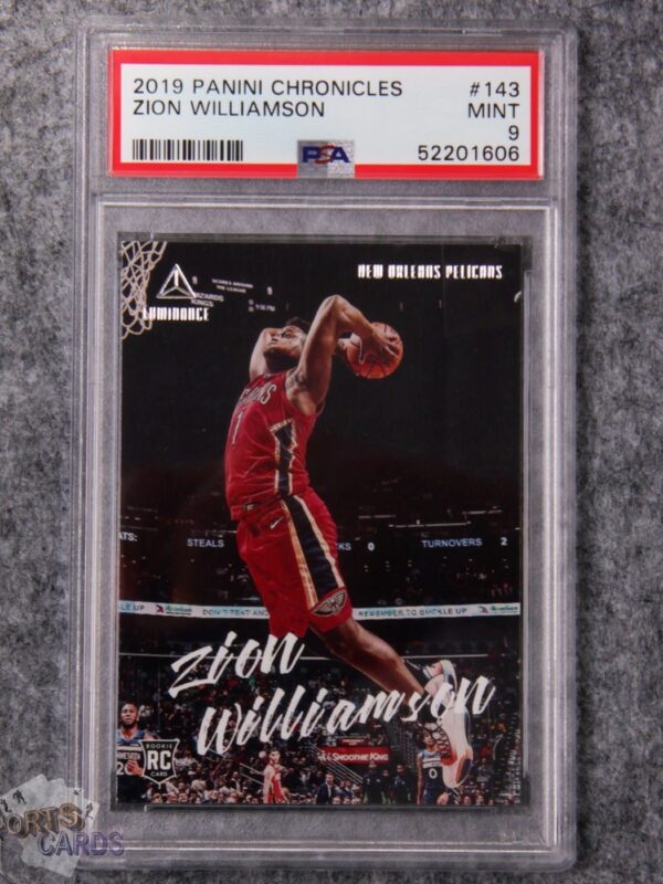2019-20 Zion Williamson #143 Panini Chronicles RC PSA 9 MINT