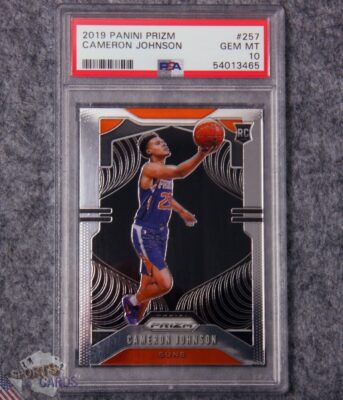 2019-20 Cameron Johnson #257 Panini Prizm RC PSA 10 GEM MT-front