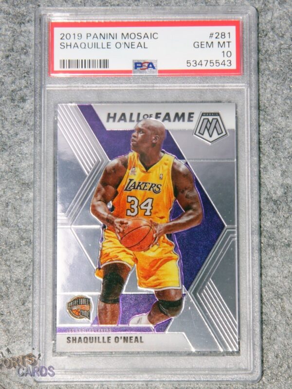 2019-20 Shaquille O'Neal #281 Panini Mosaic Hall of Fame PSA 10 GEM MT