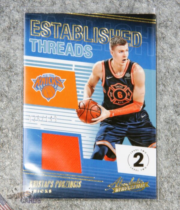 2018-19 Kristaps Porzingis #ET-KPZ Panini Absolute Memorabilia /149-front
