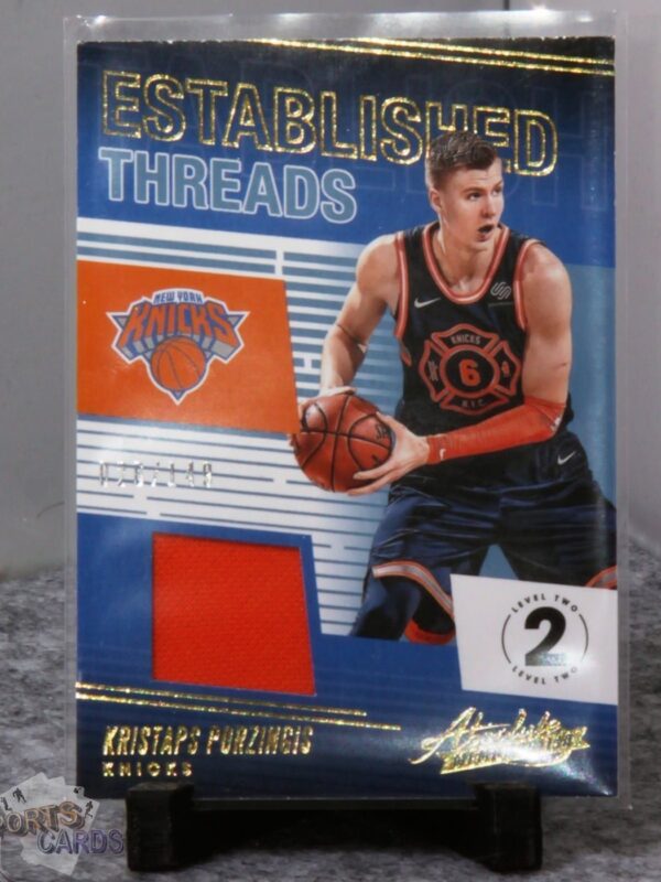 2018-19 Kristaps Porzingis #ET-KPZ Panini Absolute Memorabilia /149 - Afbeelding 3