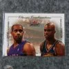 2001-02 Vince Carter - Antawn Jamison #5 Fleer Classic Combination /1000-front
