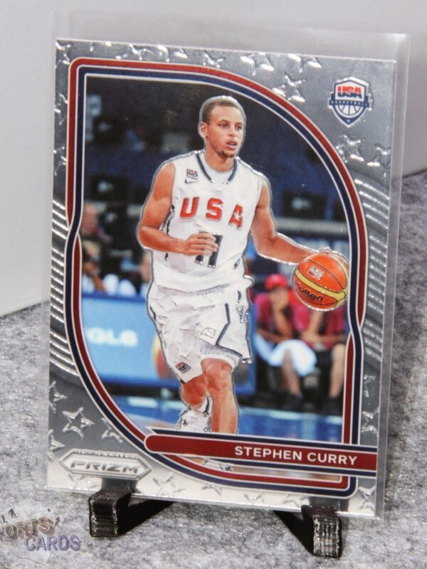 2020-2021 Stephen Curry #10 Panini Prizm Team USA-stand