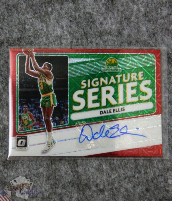 2020-21 Dale Ellis #SS-DEL Panini Donruss Optic Signature Series Red Mojo Prizm