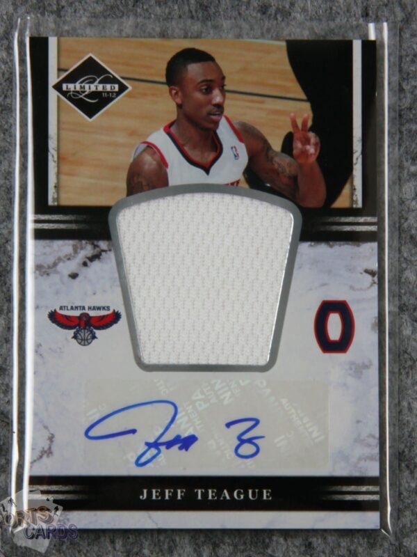 2012-13 Jeff Teague #12 Panini Limited Patch Autograph /99-front