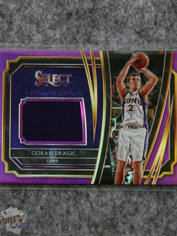 2019-20 Goran Dragic #TM-GDR Panini Select Throwback Prizm /99-front