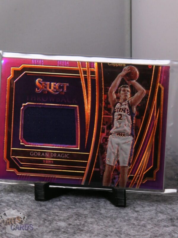 2019-20 Goran Dragic #TM-GDR Panini Select Throwback Prizm /99 - Afbeelding 3