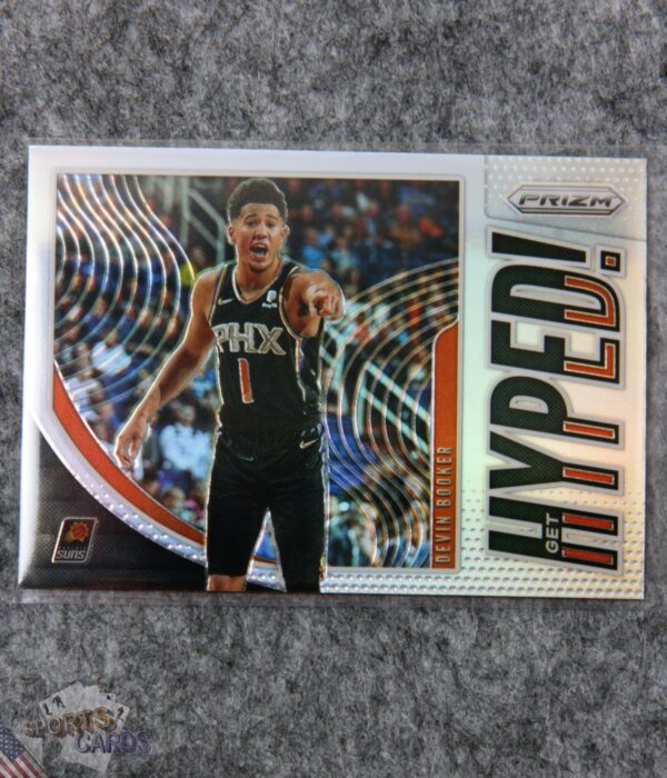 2019-20 Devin Booker #7 Panini Prizm Get Hyped! Silver Prizm