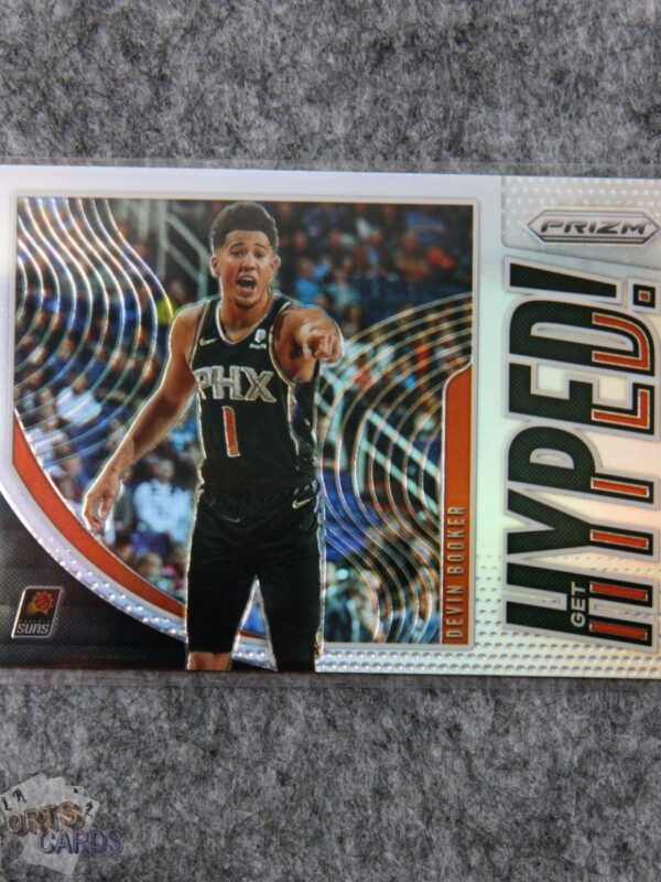 2019-20 Devin Booker #7 Panini Prizm Get Hyped! Silver Prizm
