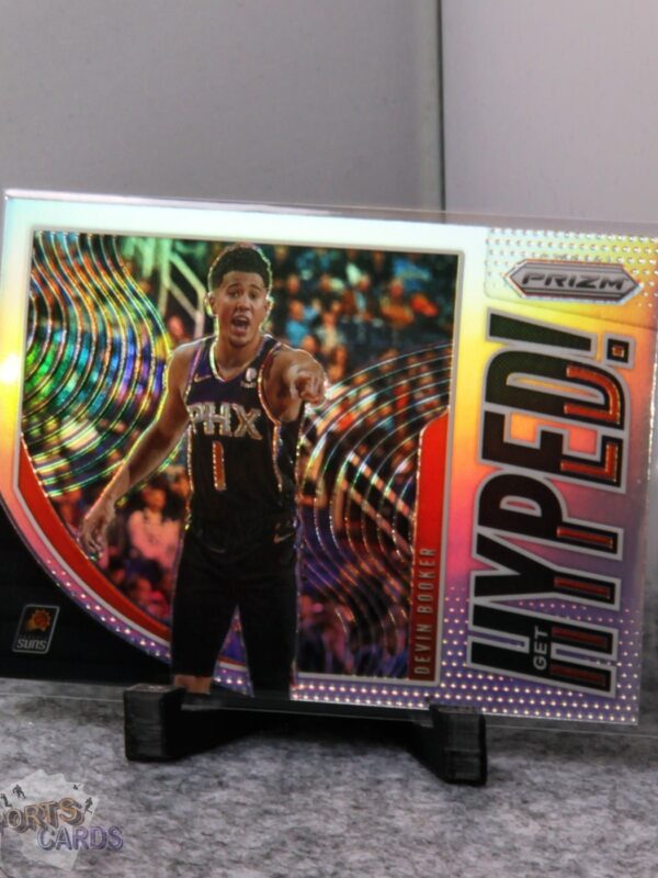 2019-20 Devin Booker #7 Panini Prizm Get Hyped! Silver Prizm-stand