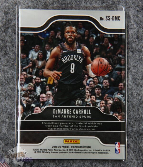Alternative view of 2019-20 Demarre Carroll #SS-DMC Panini Prizm Sensational