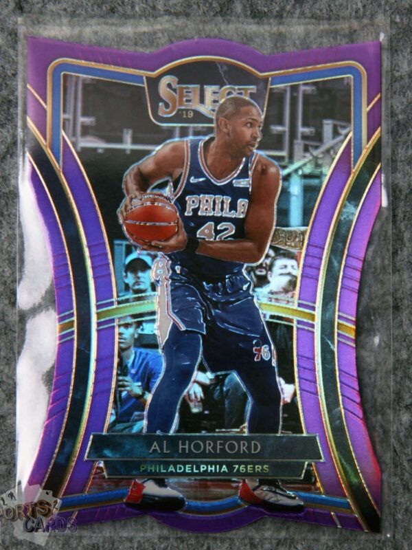 2019-20 Al Horford #112 Panini Select Premier Level Die-Cut Purple Prizm /99-front